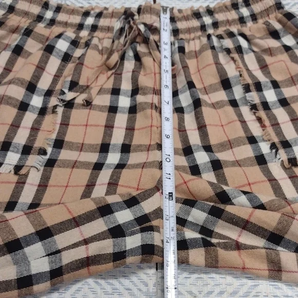JODIFL Plaid Pants Wide Leg in Beige and Black - Picture 8 of 12